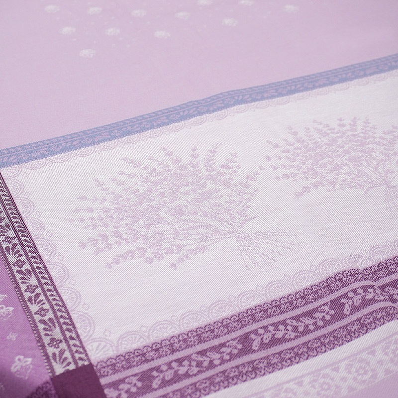 フランス製 ジャカード織 撥水テーブルクロス ルールマラン/ラベンダー