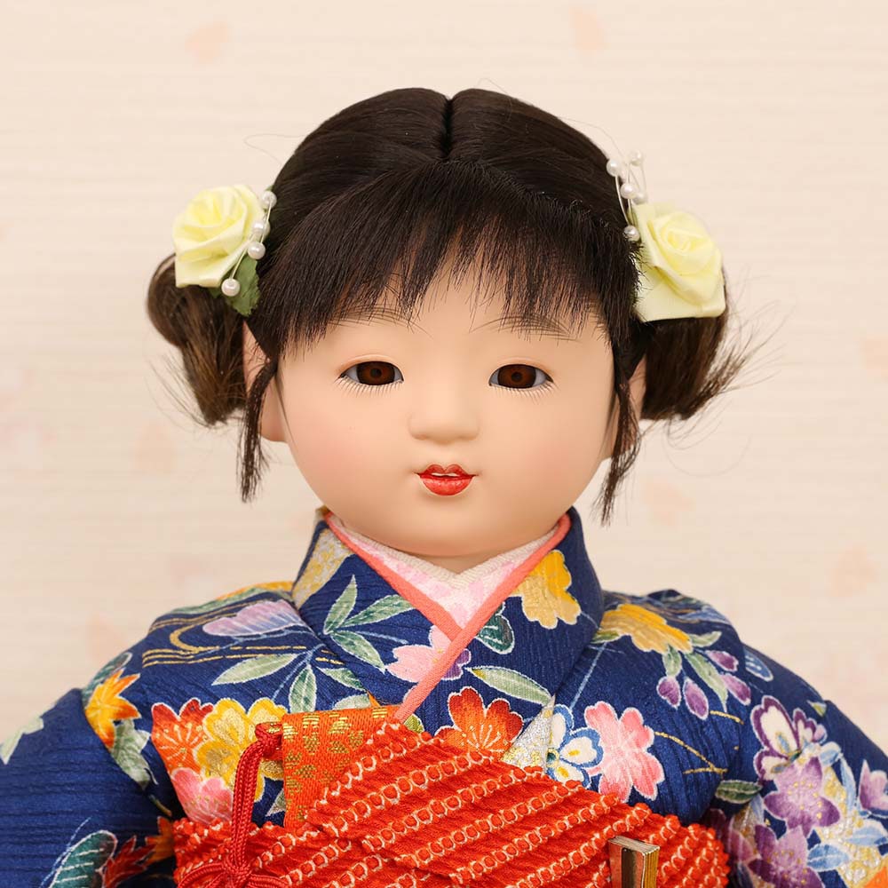 市松人形 齊藤公司作 8号 n23kt8-c1 横幅27cm