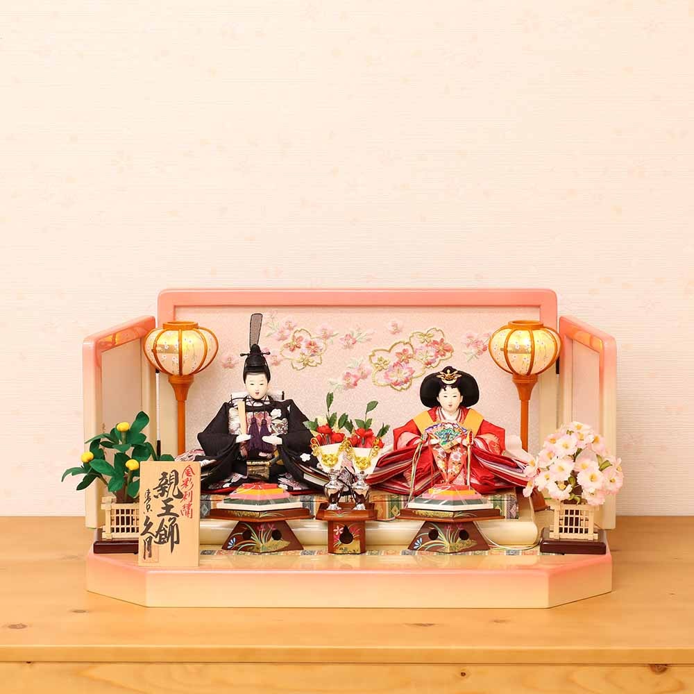 雛人形 久月×天祥 親王飾り 十二単姿雛 横幅63cm