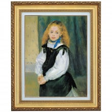 ルノワール 「ピンクの帽子を被る少女」 10号 立体複製名画 【5