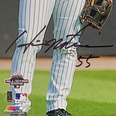 ☆殿堂入り記念☆イチロー&松井秀喜 直筆フォアフォールドサイン