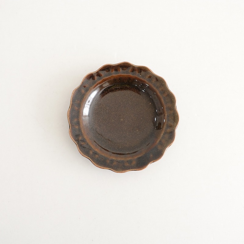 長峰菜穂子 フラワーリム皿 20㎝ (wa23-2503-55)【12D52】 /ナチュラル