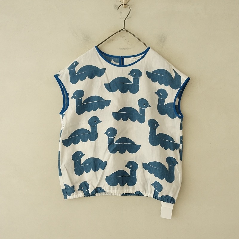 ミナペルホネン 2024SS Sea birds シーバード コサージュ ブルー ミナ