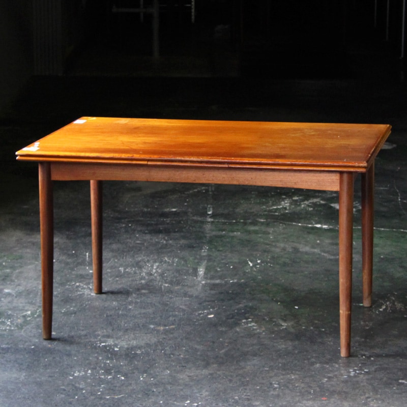 DK19-144 北欧 ヴィンテージ家具 ダイニングテーブル チーク材 長方形