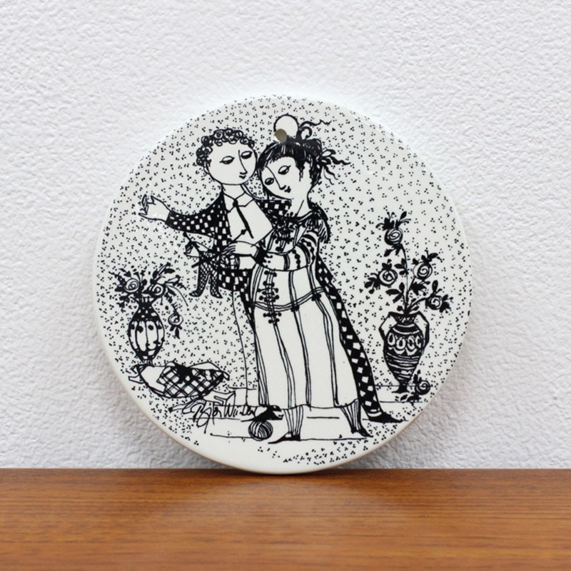 ○北欧ヴィンテージ 雑貨 Bjorn Wiinblad マンスリープレート 11月