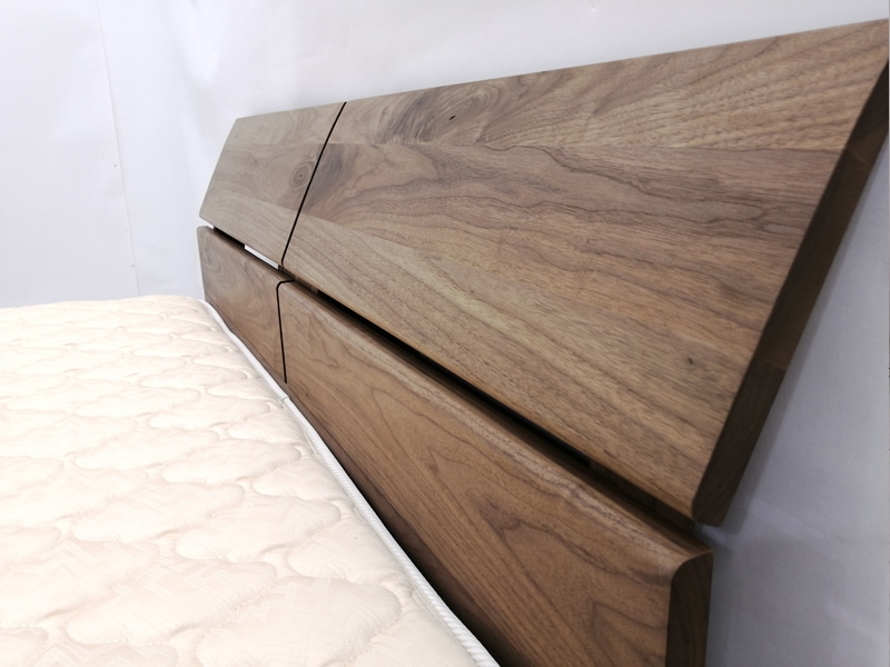 ヘッドボード デイル WN オイル仕上げ ウォールナット材 ワイドダブル