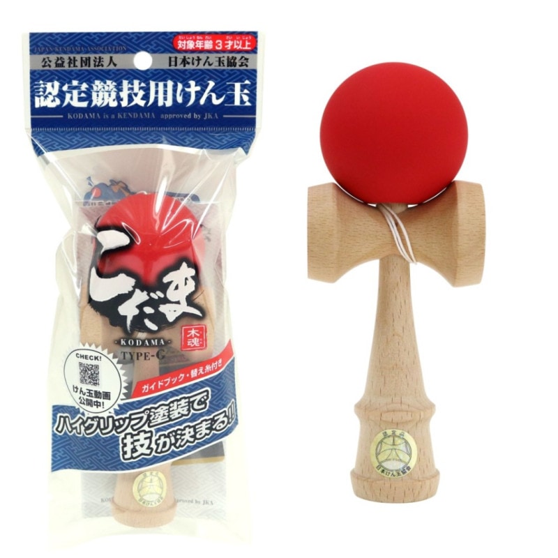 競技用けん玉こだまTYPEーG 赤 R4 | 和玩具・お正月 | 池田工業社