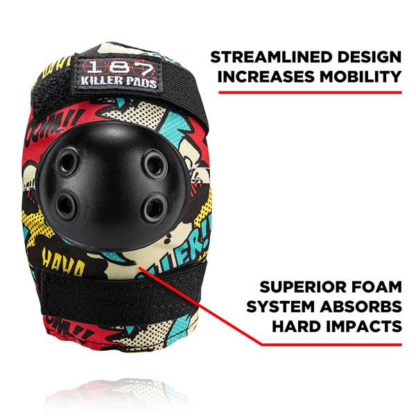 187 KILLER PADS】JUNIOR PAD SIX PACK comic プロテクター 肘 膝