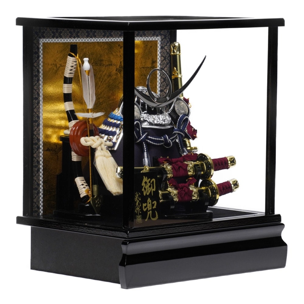 五月人形 武士の兜と刀のセット ケース付き 吉徳 五月人形