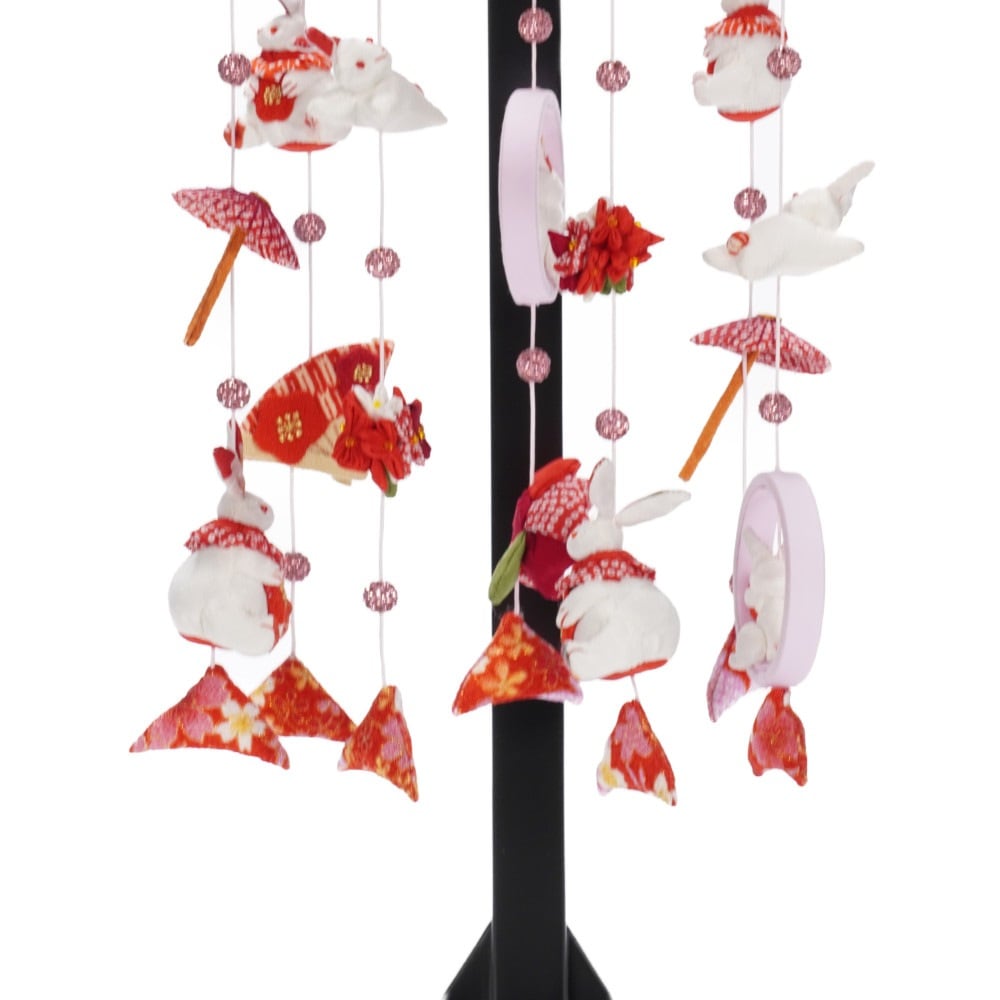 つるし飾り】うさぎ 円 3-78 〈女の子〉[223T-090] ｜雛人形・五月人形