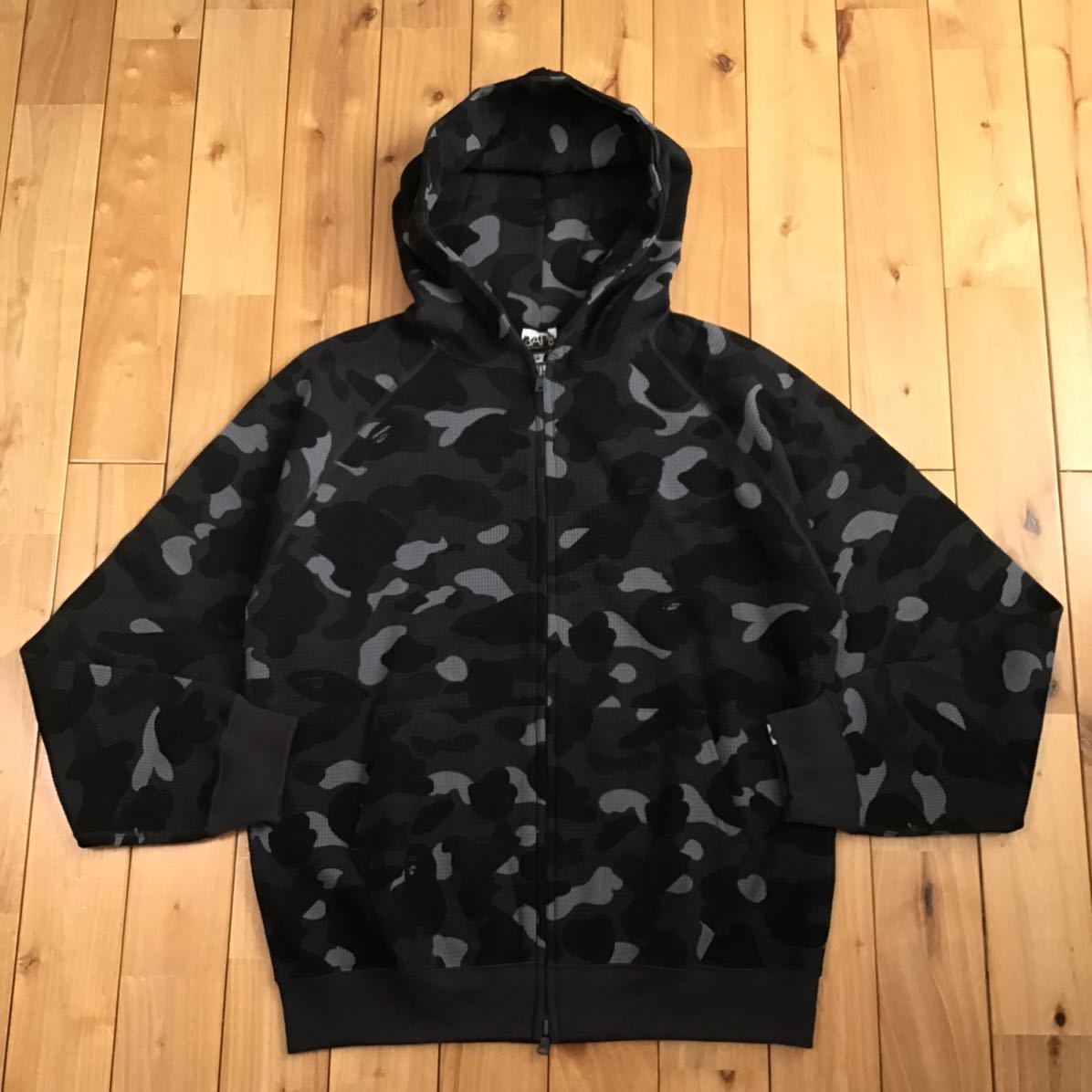 ☆新品☆ Black camo サーマル ジップ パーカー Mサイズ a bathing ape