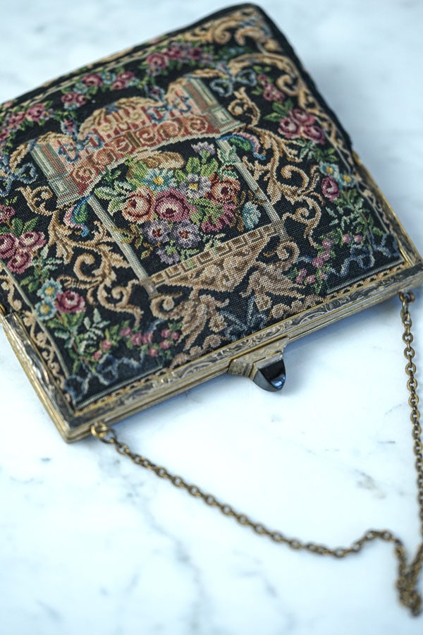 アンティークプチポワンバッグW13.5×H14cm gb-336の通販｜こよなく