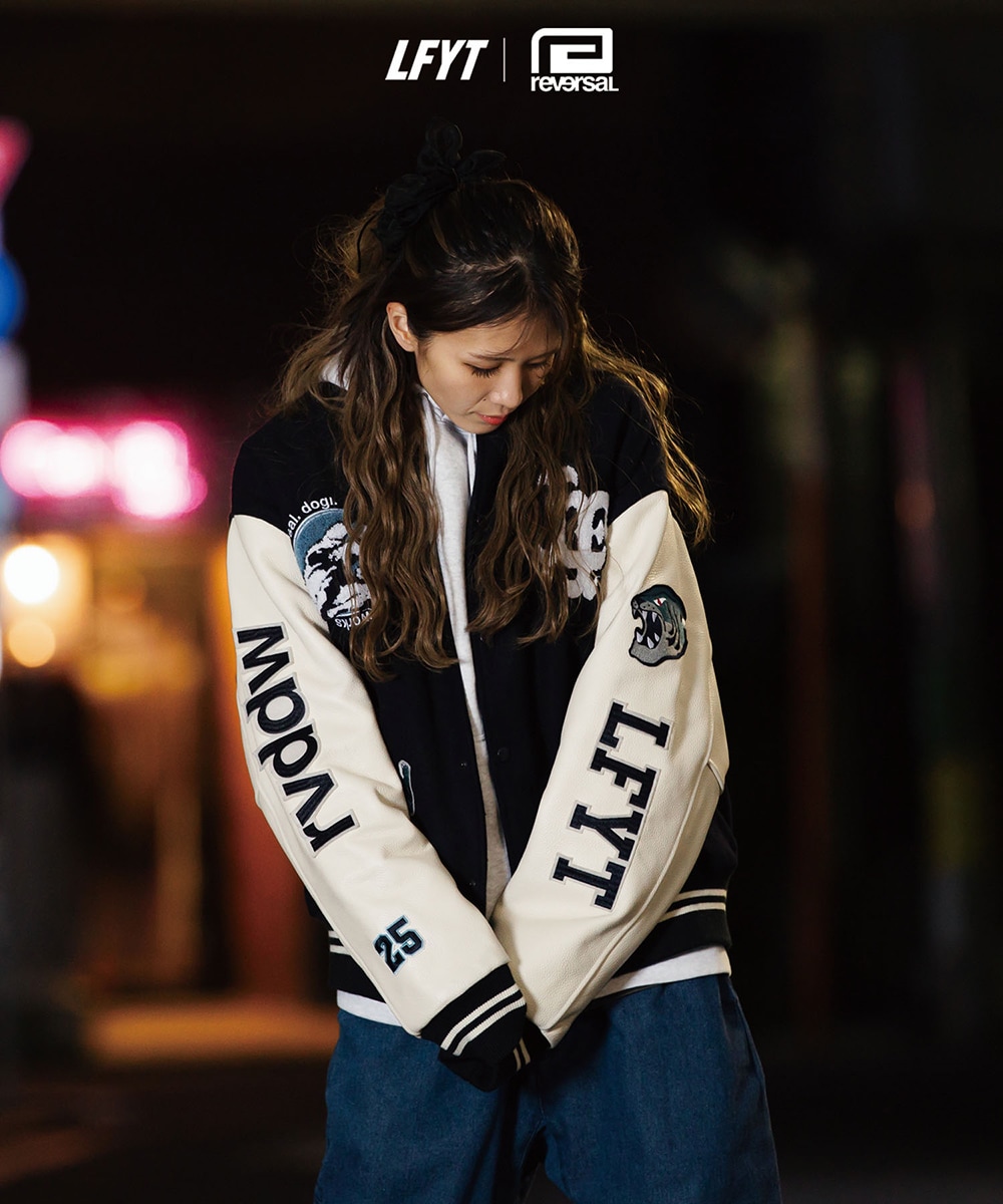 レア⭐︎LAFAYETTE LFYT スタジャン M ネイビー/白 楽天市場】ラファ