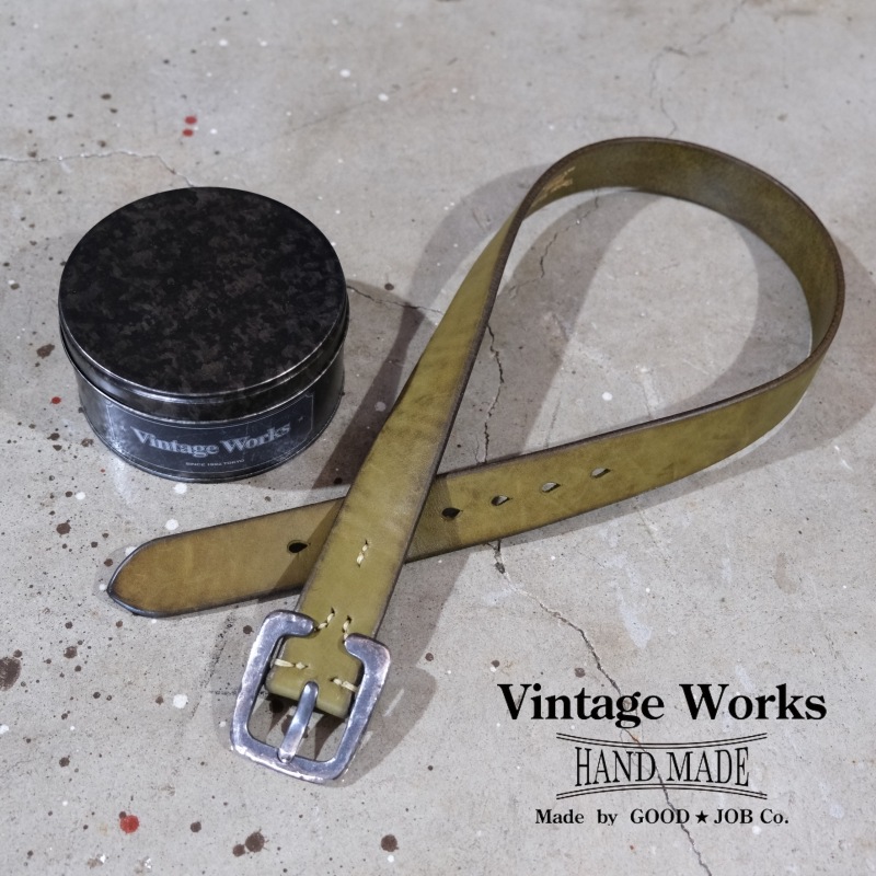 ビンテージワークス ベルト 33インチ DH5536 MAX カーキー VINTAGE WORKS / ビンテージワークス DH5536 BRONZE レザーベルト 送料