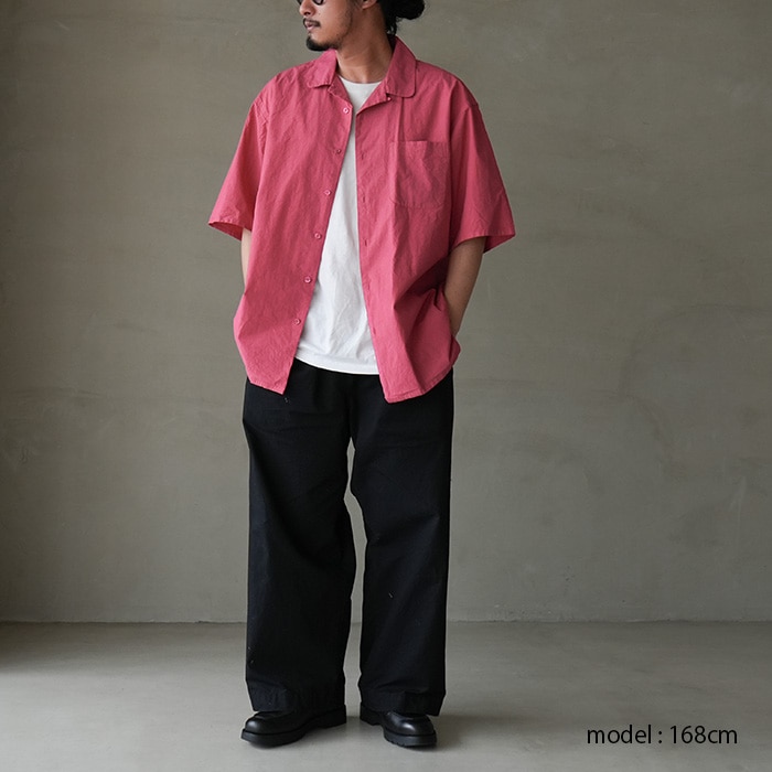 ys-25ss-65) YOKOSAKAMOTO(ヨーコサカモト) /OPEN COLLAR SHIRT