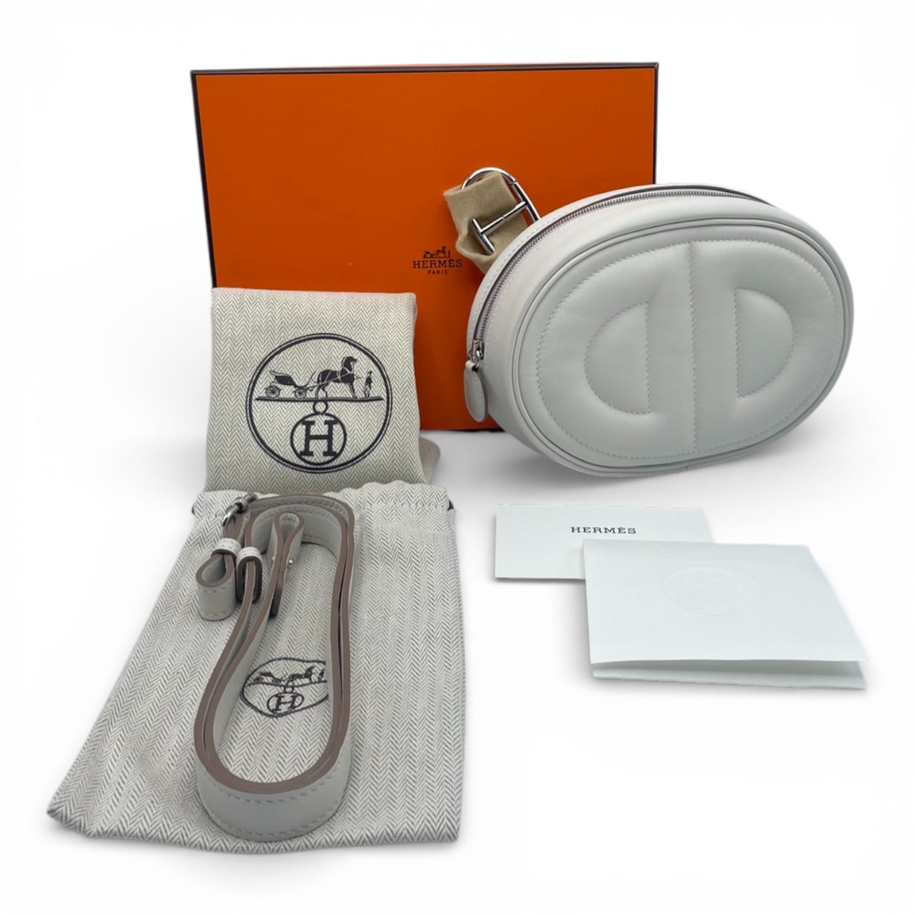 エルメス インザループ ボディバッグ ヴェルソ ナタ/ライム スイフト