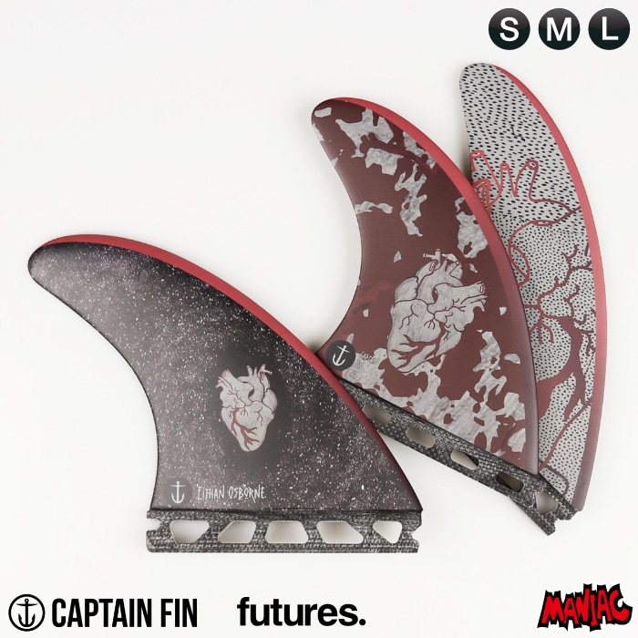 Futures フィン Captain fin co トライ3枚セット Futures フィン