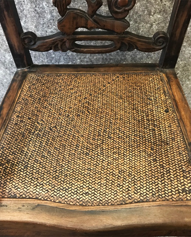 吉祥彫刻の清代アンティークチェア | シノワズリ シノワズリー