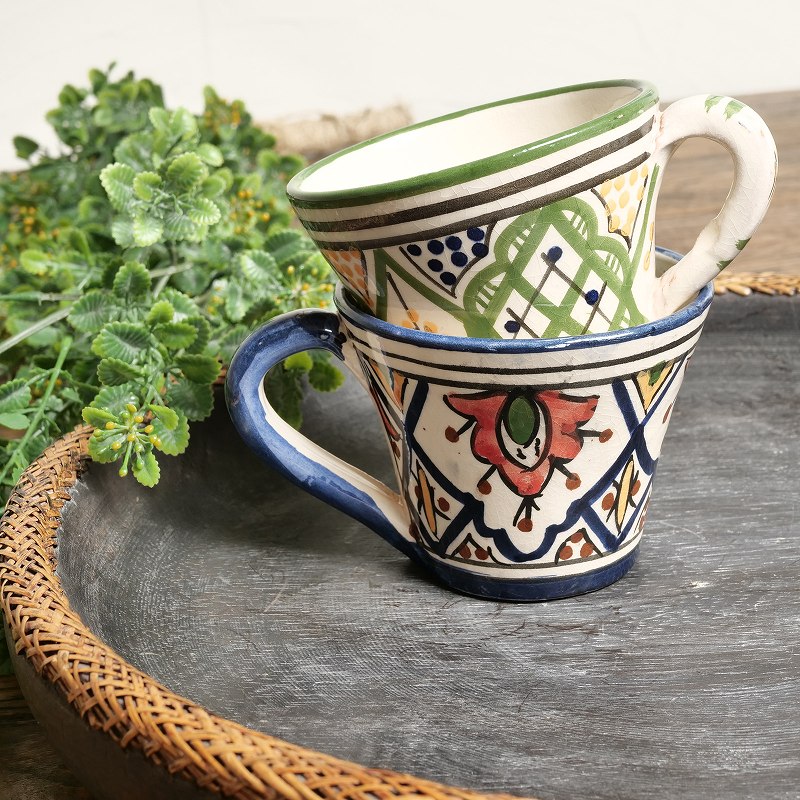 モロッコサフィセラミックカップ｜マライカ公式通販