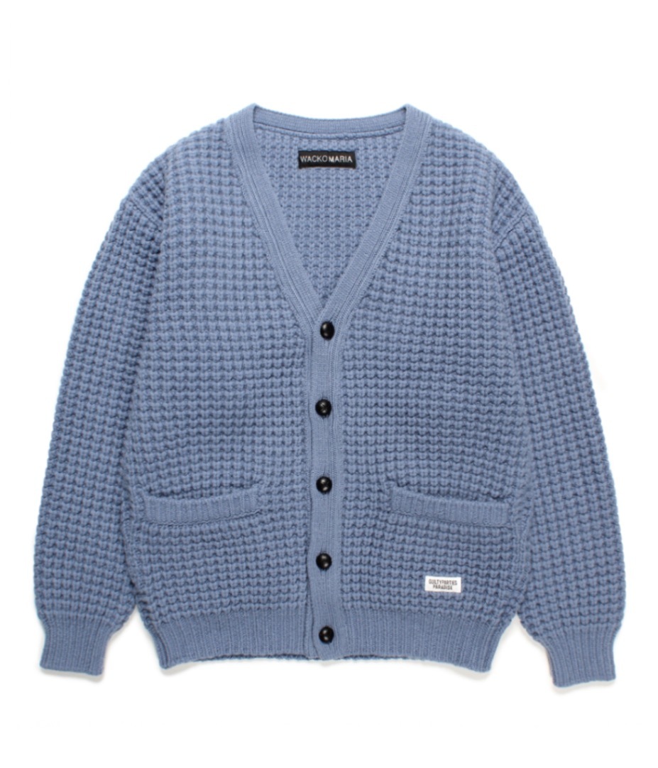 美品 KICS DOCUMENT. WAFFLE CARDIGAN KICS DOCUMENT/WAFFLE CARDIGAN