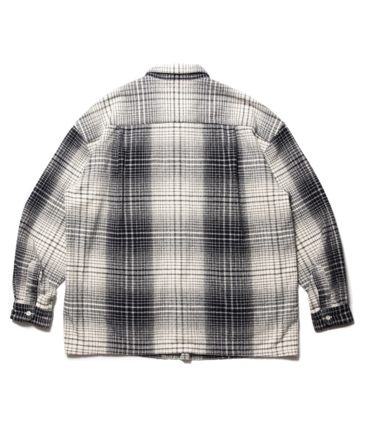 Ombre Check Open Collar Pullover L/S Shirt｜COOTIE PRODUCTIONS