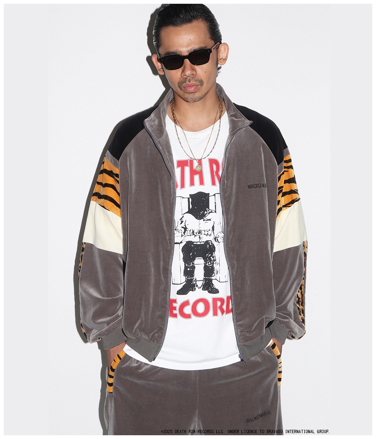 DEATH ROW RECORDS / WASHED HEAVY WEIGHT T-SHIRT【WHITE】｜WACKO