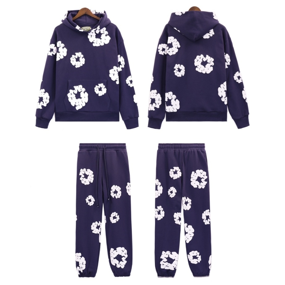 Denim Tears セットアップ コットン フーディ & スウェットパンツ