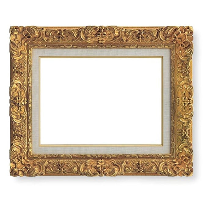 油絵額縁 HQ869/ゴールド F6号（410×318mm） 前面UVカットアクリル仕様