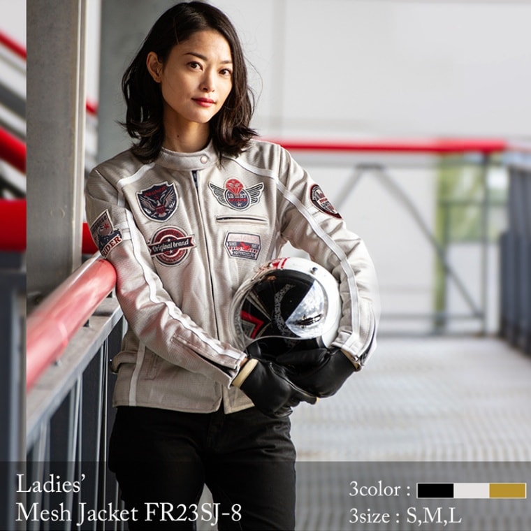 バイク レディースメッシュジャケット[FR23SJ-8] ウェア,レディース