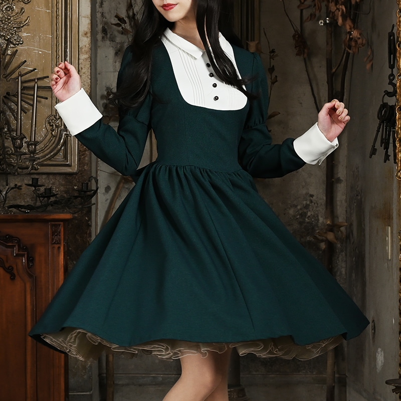 クラシックレトロワンピース グリーン | NO.S PROJECT