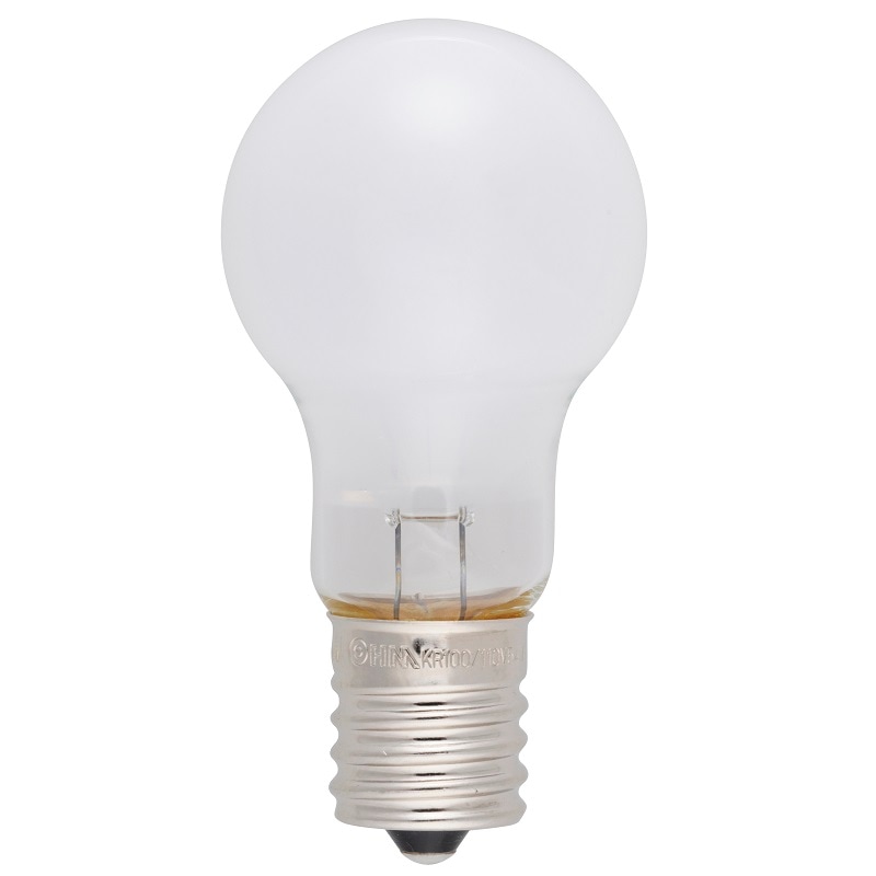 ミニクリプトン電球 E17 60W形 ホワイト 2個入｜KR100/110V54WW/2P 06