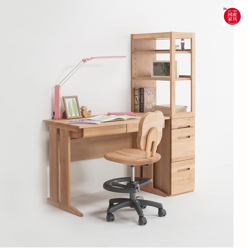 堀田木工所】 学習机セット サイン幅100cm 国産家具（デスク＋シェルフ