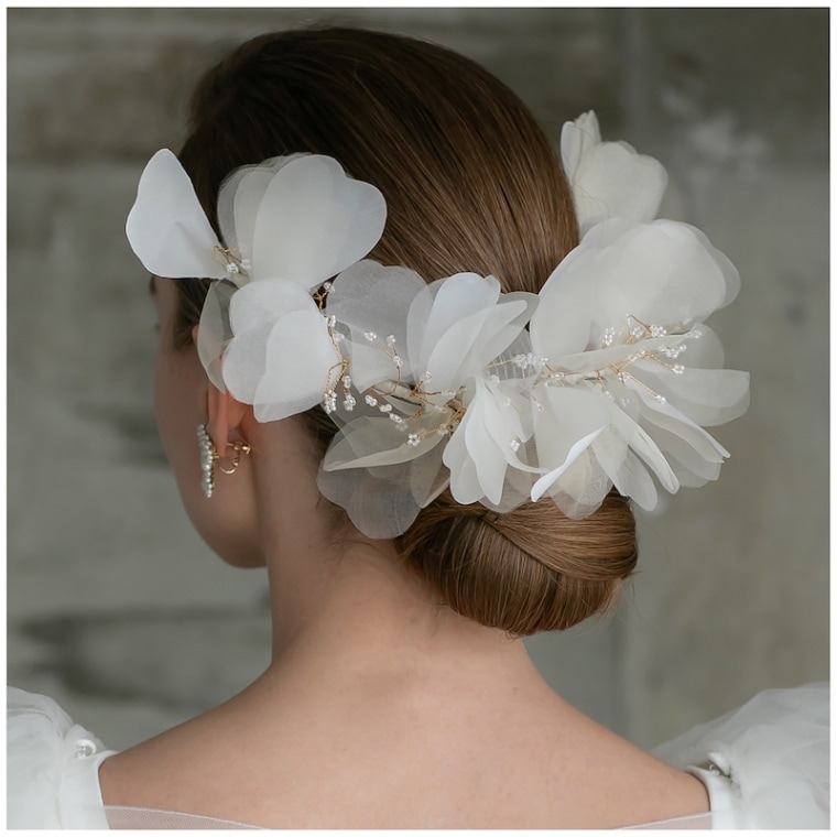 バタフライピン ブライダル ヘアアクセサリー カプリピン オルガ