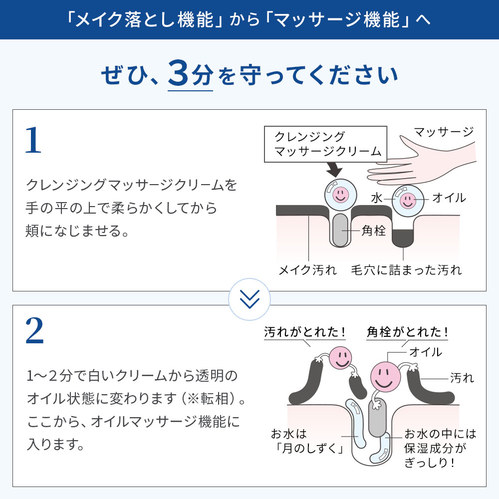 月のしずく化粧品クレンジングマッサージクリーム｜月のしずく｜健康