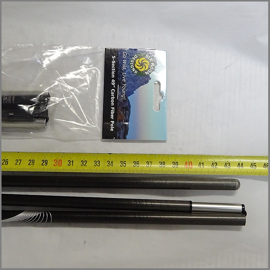 新品未開封　シックスムーンデザインズ カーボンポール 125cm 5本繋ぎ SixMoon Designs<BR>シックスムーンデザインズ<BR>カーボン
