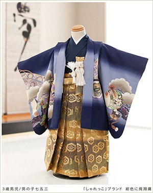 3歳 七五三レンタル 男の子 着物 袴レンタル ブランド フルセット 753
