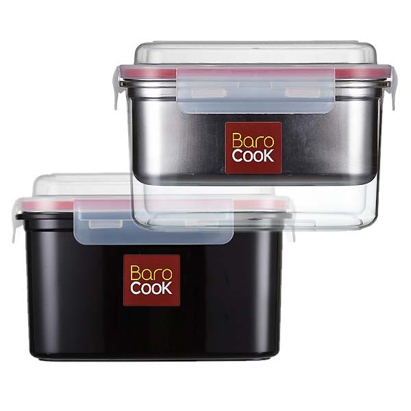 BaroCOOK 【バロクック】調理弁当箱 レクタングラー L 1200ml (2人分