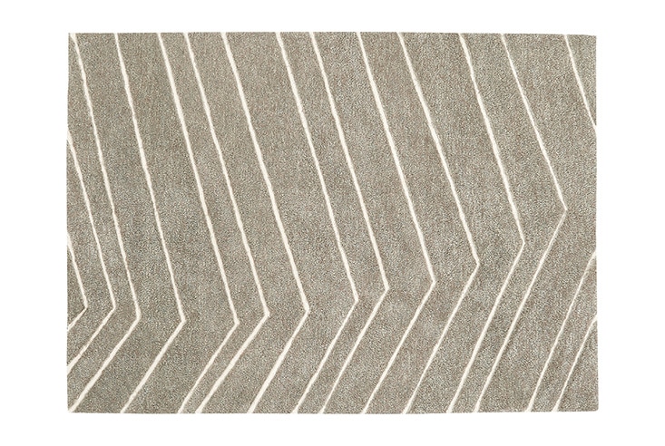 ラグ prevell プレーベル べイン ラグ (カーキ)｜モダンインテリア