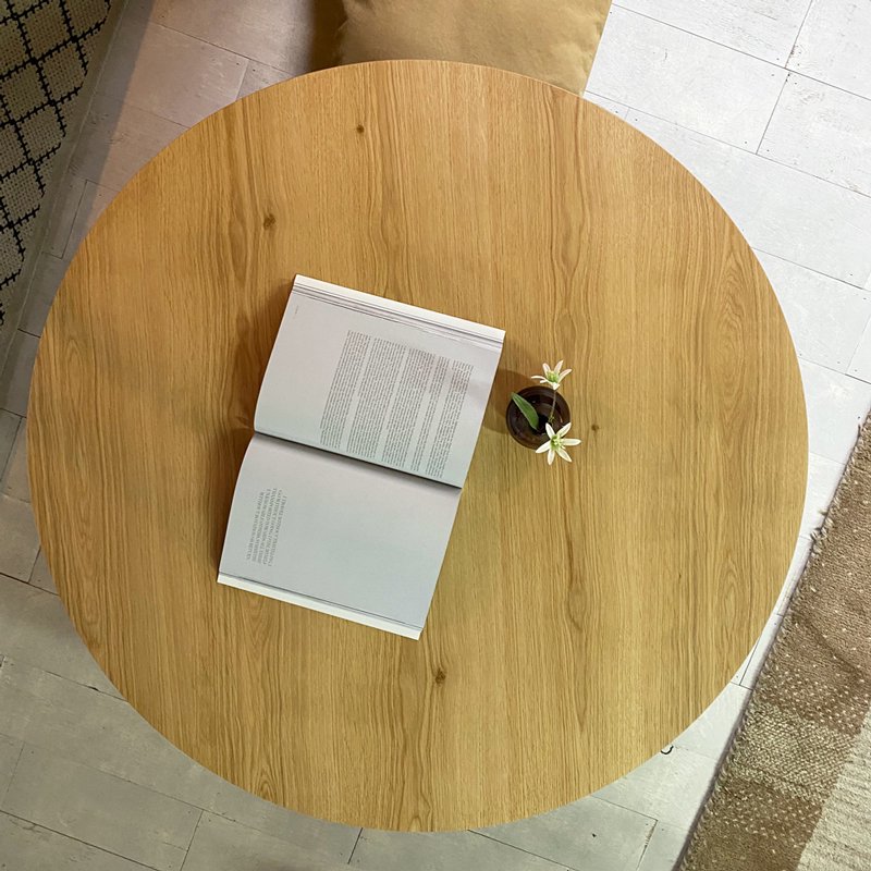 Wells｜ウェルズコタツテーブル｜オークの円形こたつ｜Nichibi