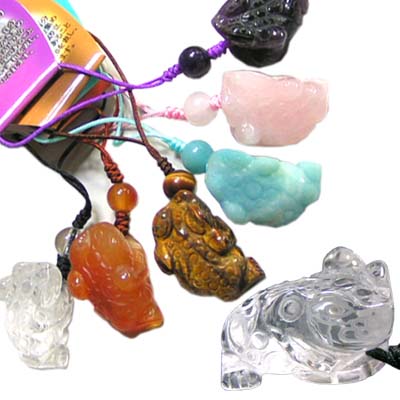 招財開運 天然石三脚蛙ストラップ ネコポス便なら【送料無料】 ｜ 三本