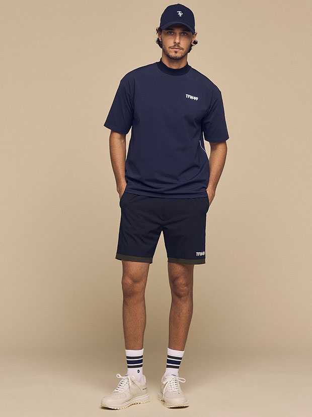 TFW49 HALF MOCKNECK TSHIRT / NAVY | TFW49 | rumbleFISH / ランブル