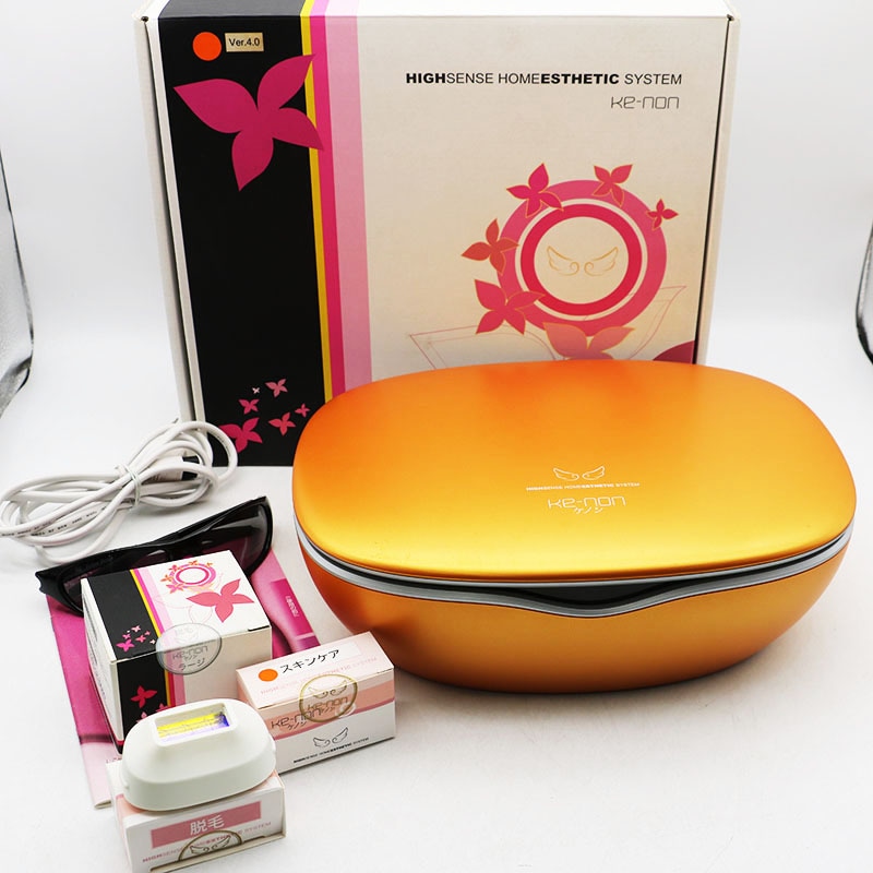 ケノン フラッシュ式脱毛器 ピンク カートリッジ5点 ケノン 脱毛器 ver