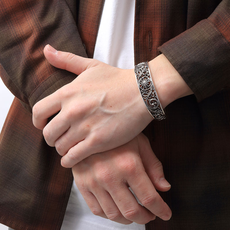 サンシンボル シルバー925バングル｜全てのシルバーアクセサリー