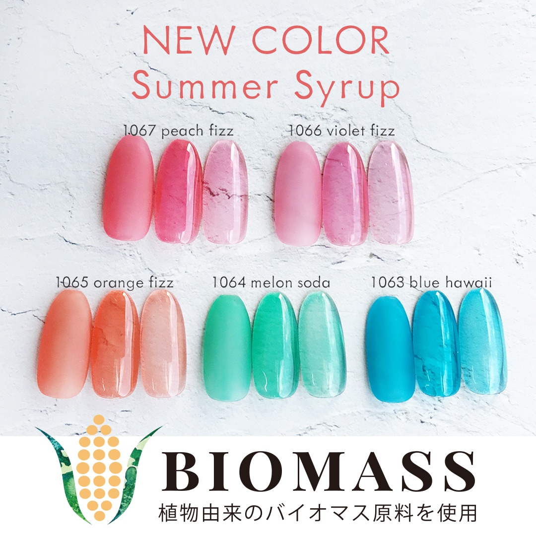 エラバイシャイニージェル 1065 オレンジフィズ 2g カラージェル[UV