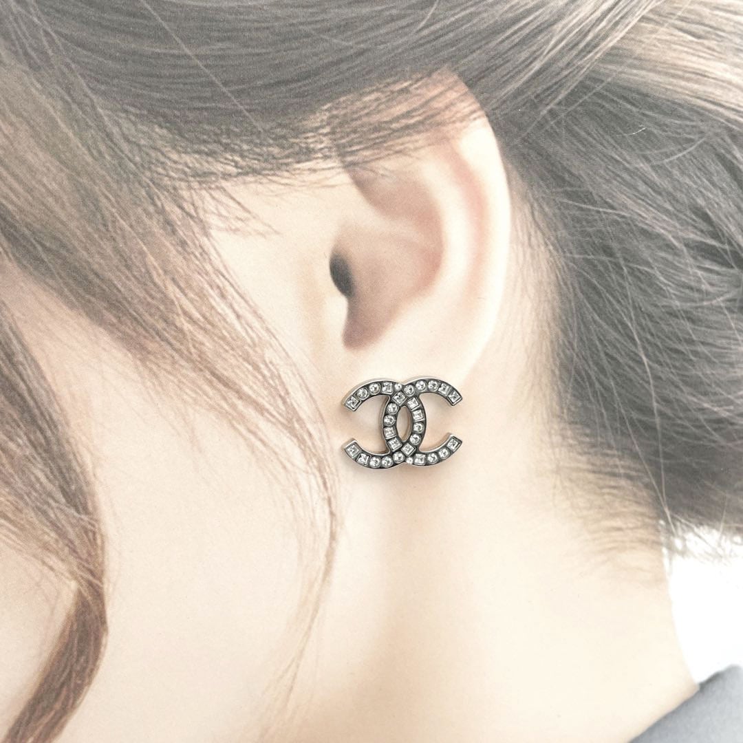 正規品 シャネル ピアス 片耳 ココマーク シルバー F20V ライン