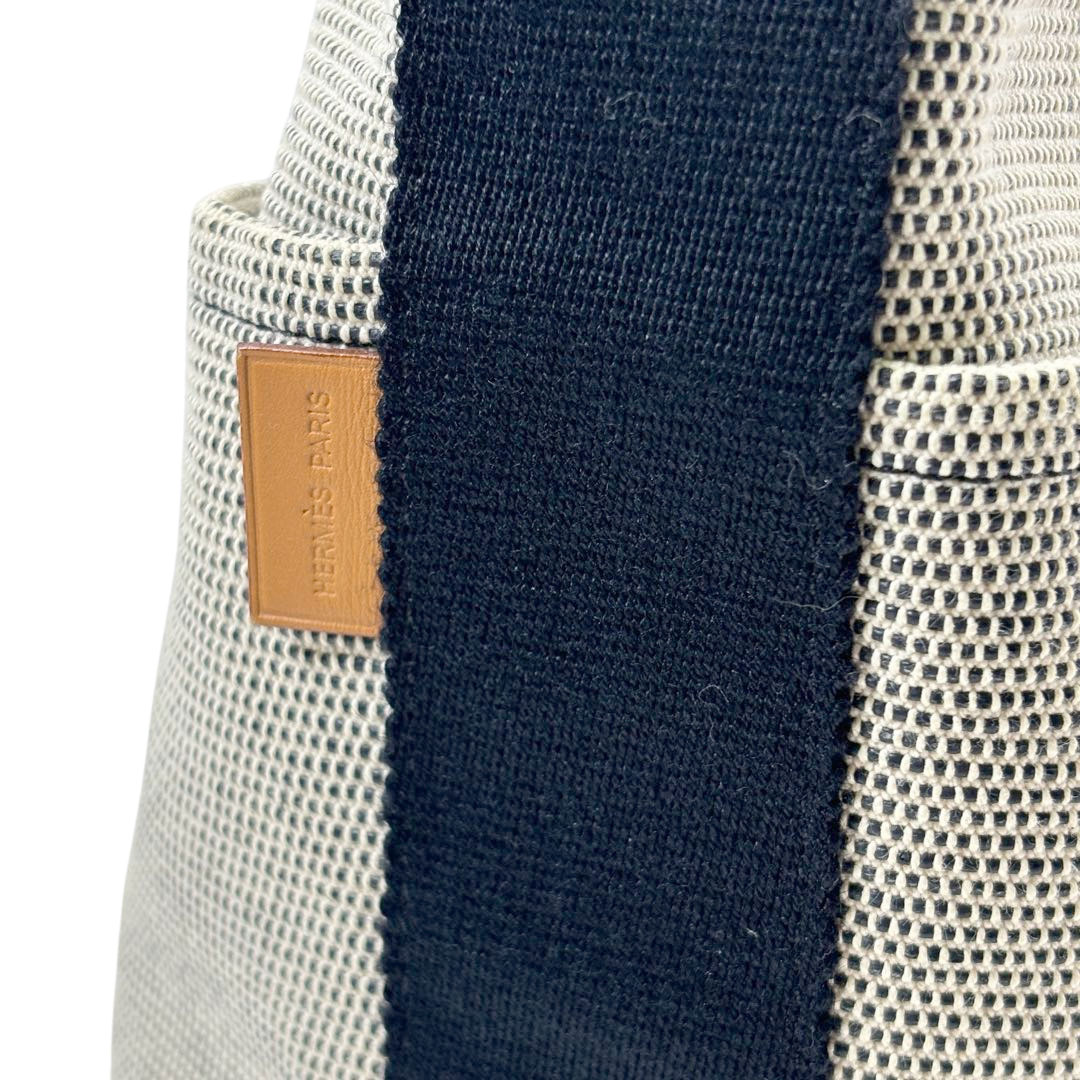 HERMES エルメス ハンドバッグ サクソーMM トワルアッシュ キャンバス