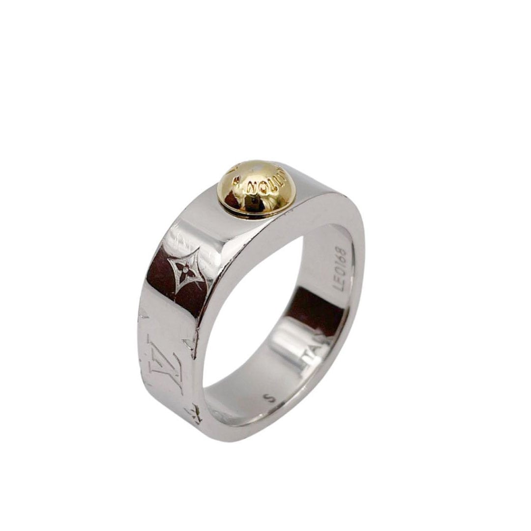 LOUIS VUITTON ルイヴィトン 指輪 リング・ナノグラム Sサイズ（約9号