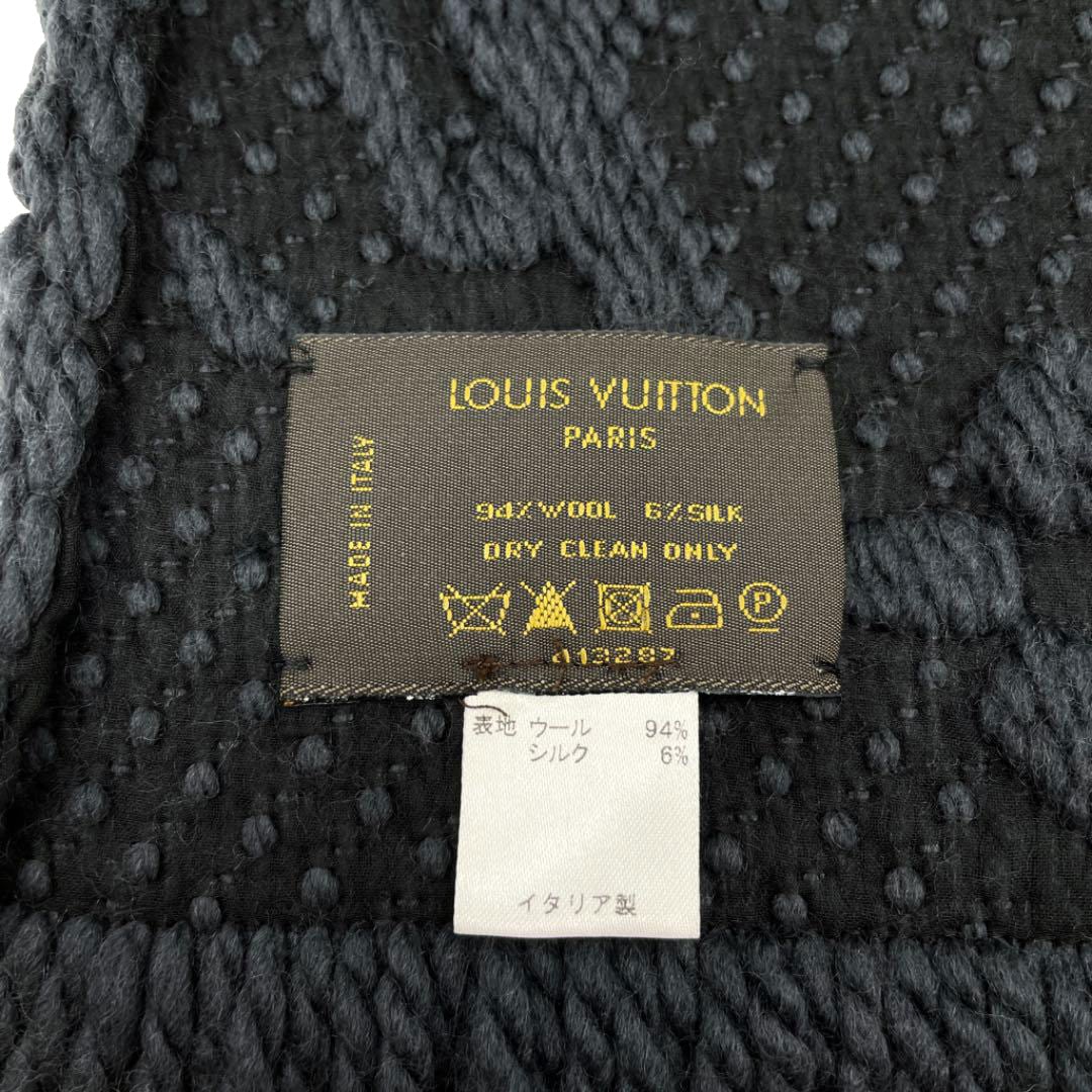 LOUIS VUITTON ルイヴィトン エシャルプ ロゴマニア マフラー ウール