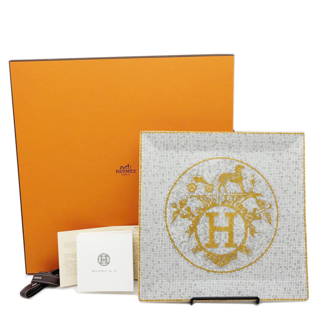 HERMES エルメス モザイク24 ヴァンキャトル 23cm プチカレ No.5
