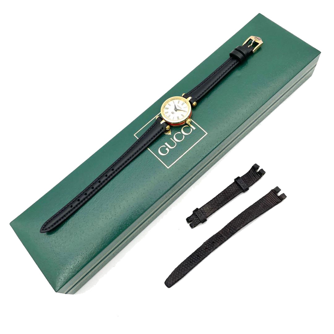 GUCCI グッチ レディース 腕時計 シェリーライン クオーツ リザード